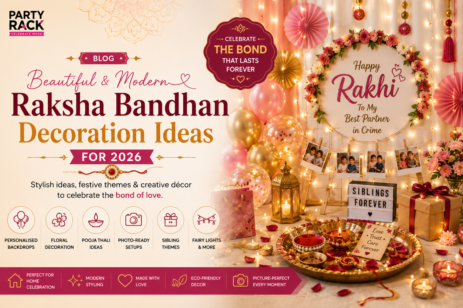 Modern Rakhi decoration ideas for home in 2026