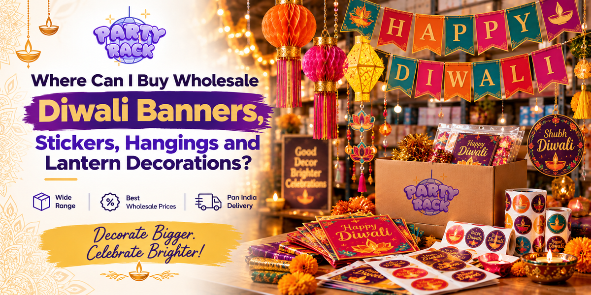 Where Can I Buy Wholesale Diwali Banners, Stickers, Hangings and Lantern Decorations?