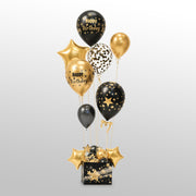 Golden helium balloon combo for birthday decoration at home
