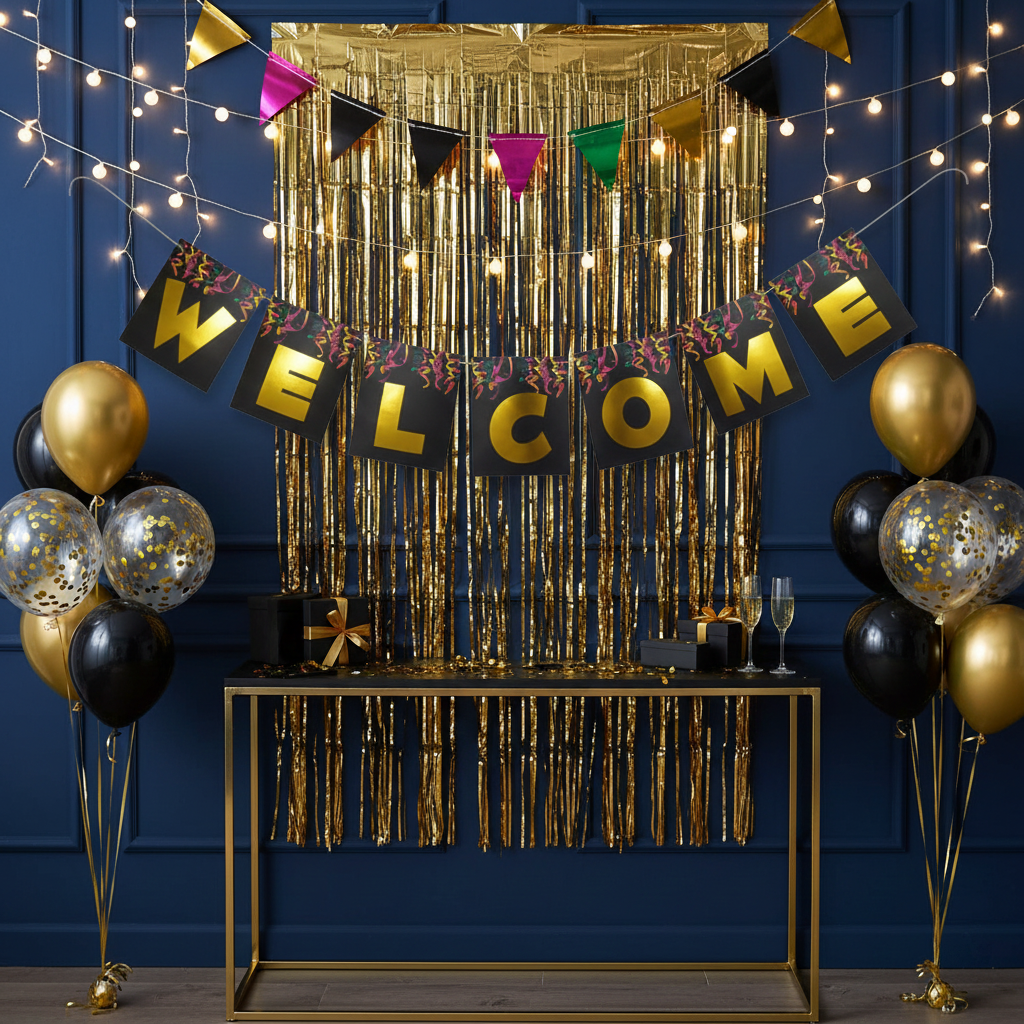 Welcome Bunting Flag Party Banner