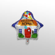 House Shaped Welcome Home Foil Balloon/Decor for Newborn Arrival, House Warming & First Home Celebration