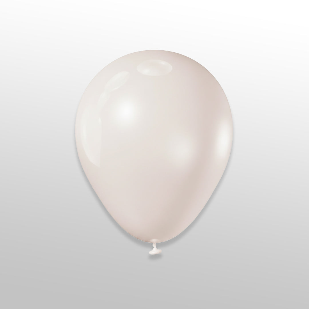 White latex balloons for balloon decoration and white theme parties
