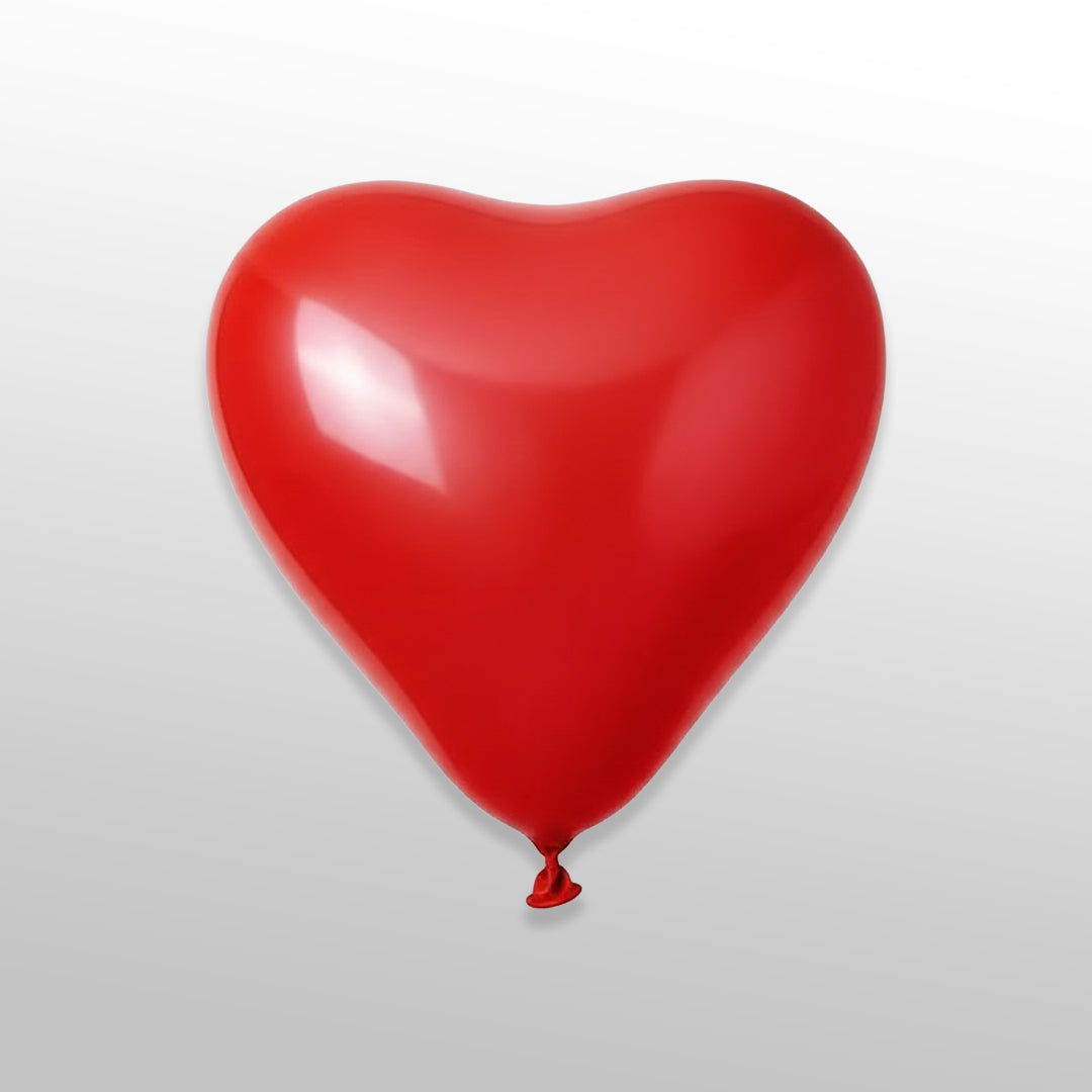 50 Pcs Red Heart Balloons Latex Party Balloon for Anniversary and Valentine Decorations