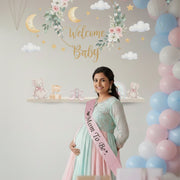 Pink Mom To be Sash for Baby Shower Party Decoration