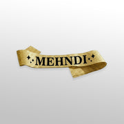 Gold Mehndi Glitter Sash 
Shimmering Gold Mehndi Party Accessory