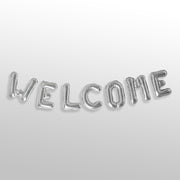 Welcome Silver Foil Balloon