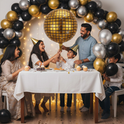 4D Golden Disco Ball Foil Balloon