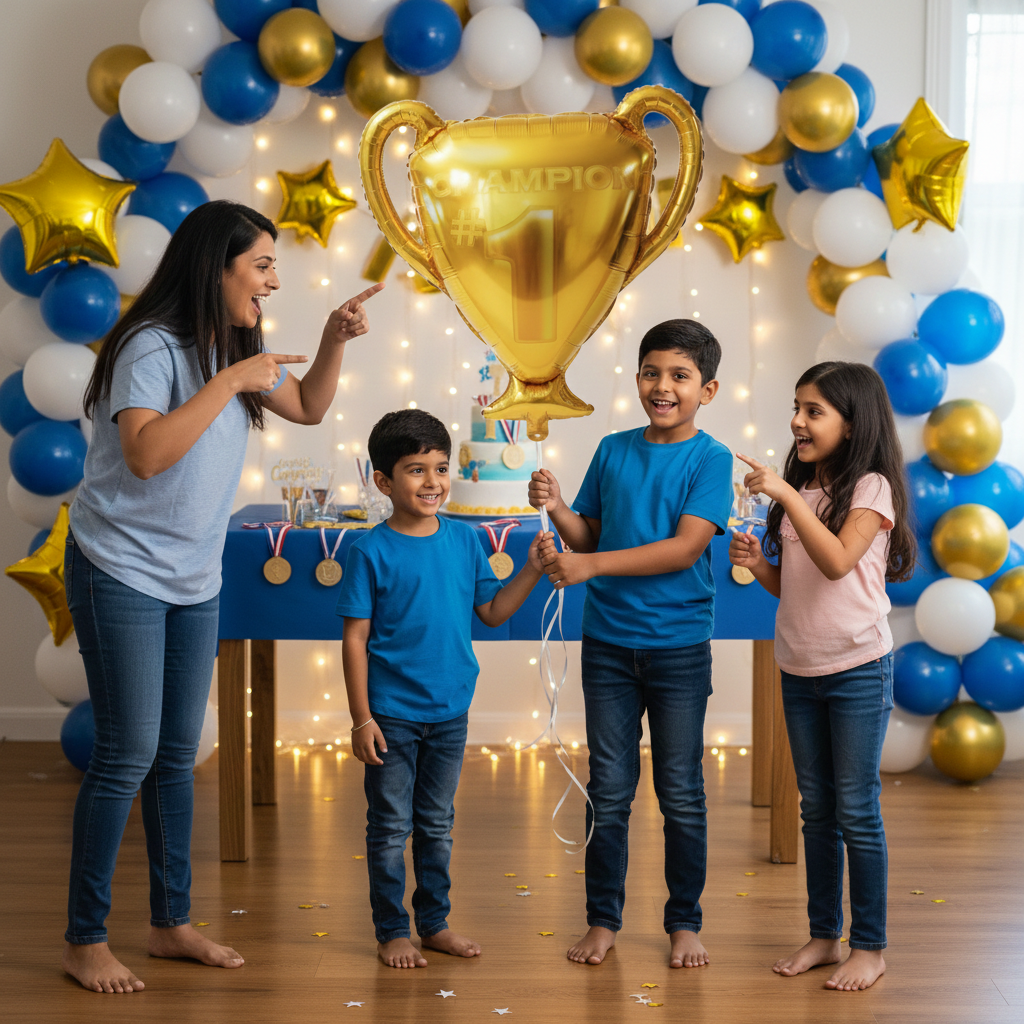 Champion Cup Trophy Foil Balloon