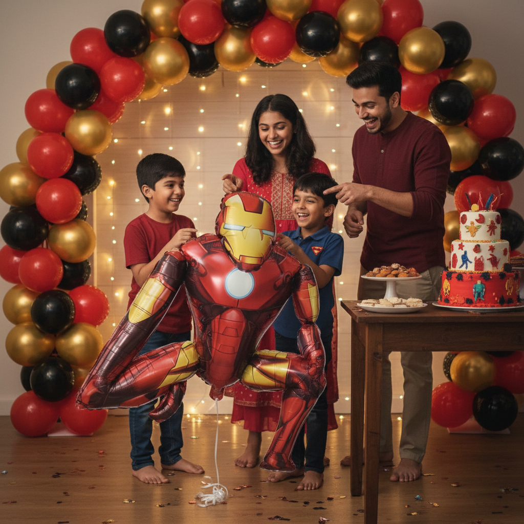 Iron Man 3D Three-Dimensional Assembly Cartoon Foil Balloon