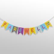 Multi Color Farewell Banner | Farewell Bunting Banner for Farewell Party Decoration
