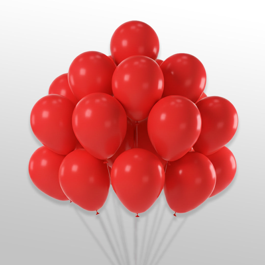 50 Pcs Red Balloons Latex Party Round Balloon for Decorations