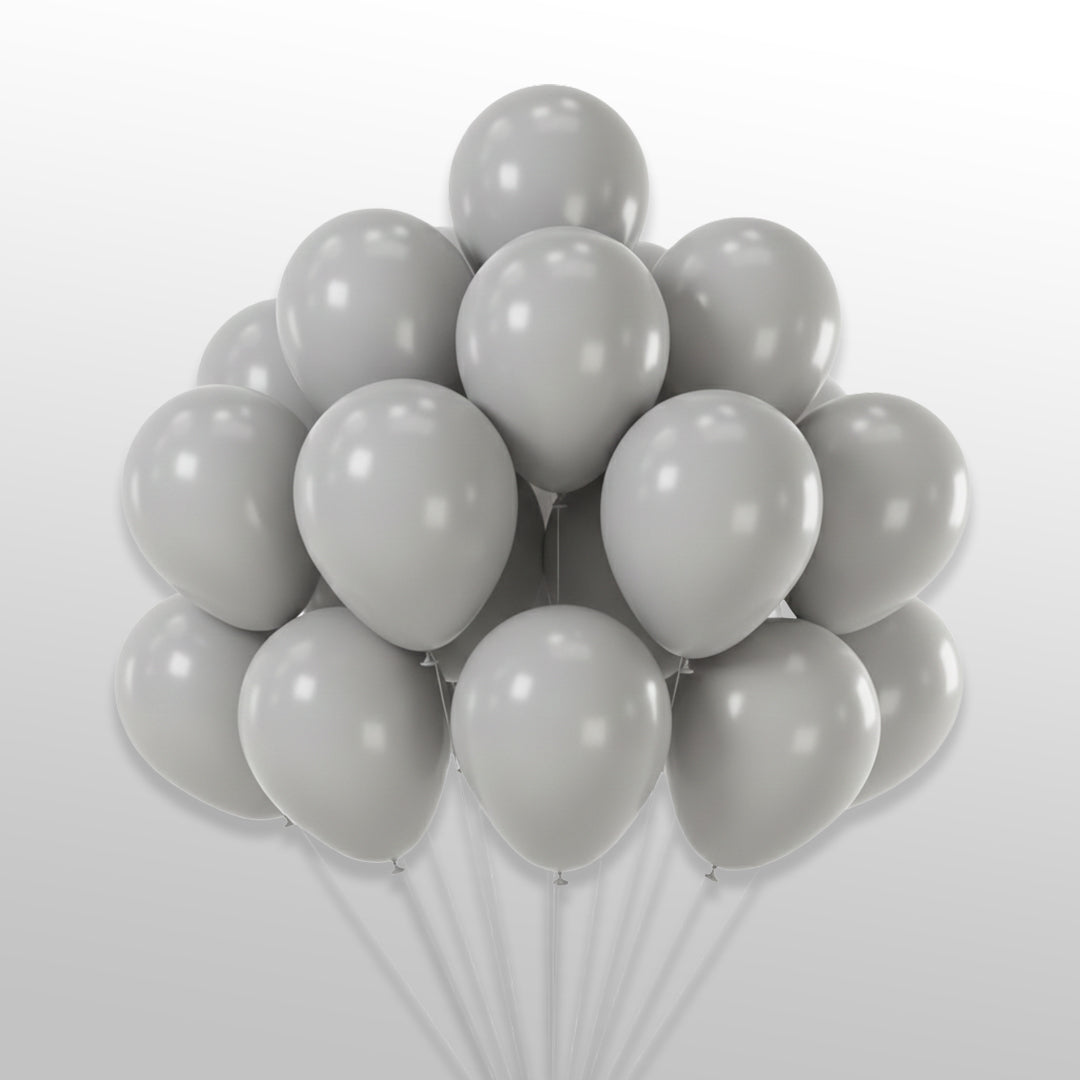 silver Balloons Round Balloons for Birthday