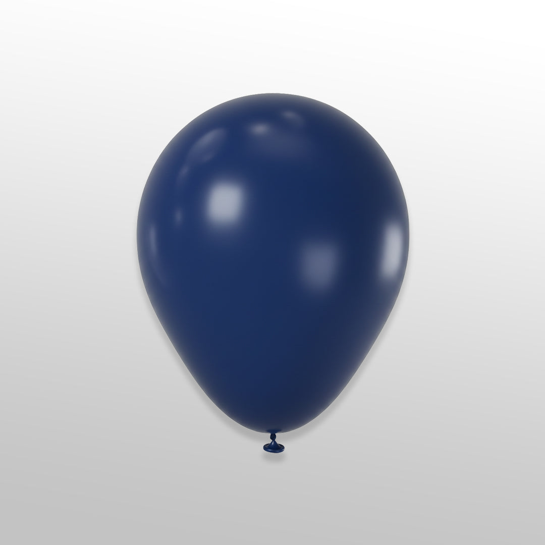 50 Pcs Dark Blue Balloons Latex Party Round Balloon for Decorations