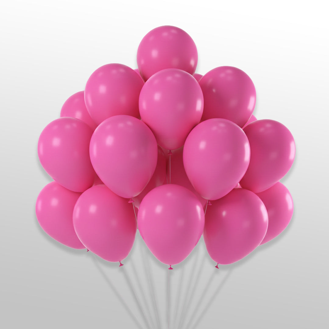 50 Pcs Pink Balloons Latex Party Round Balloon for Decorations