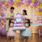 Cute Baby Cartoon Unicorn Foil Balloon