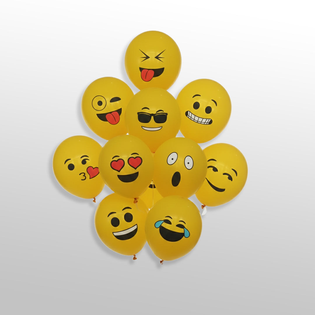 Yellow Emoji Smiley Balloons
