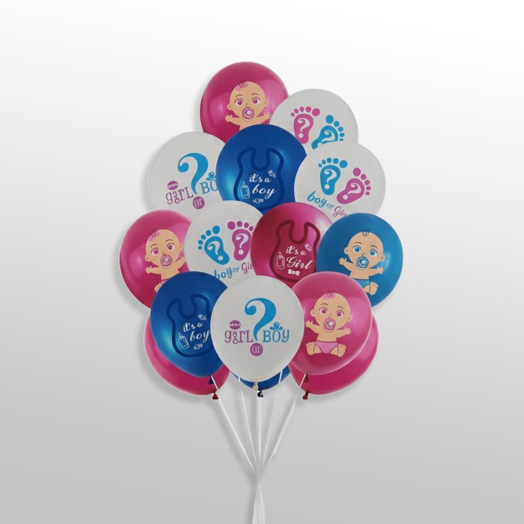 He Or She Baby Boy Baby Girl Baby Shower Foil Balloons