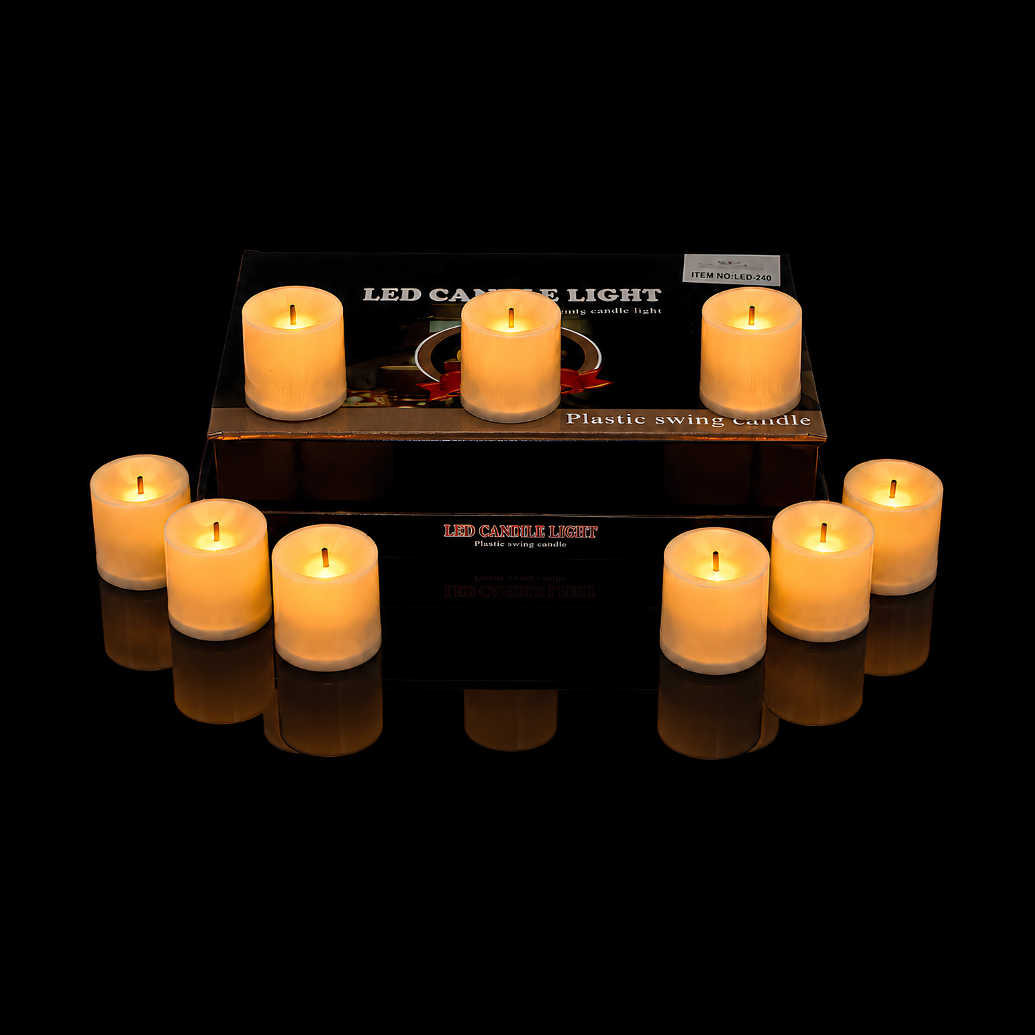 LED Candle – Acrylic Flameless Smokeless Decorative Light Candle for Diwali, Pooja, Mandir Decor & Festive Decoration