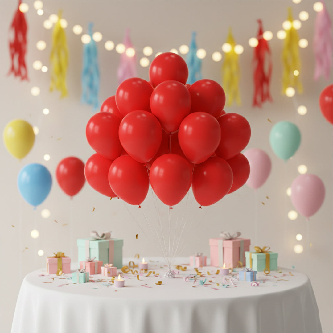 50 Pcs red Balloons Latex Balloons for Party Decor