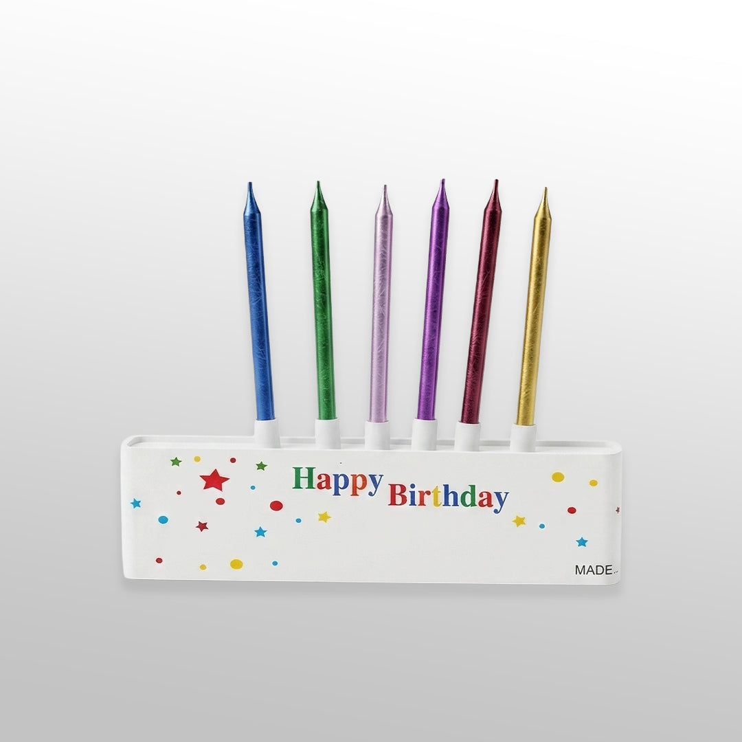 Elegant Pencil Style Birthday Candles Set