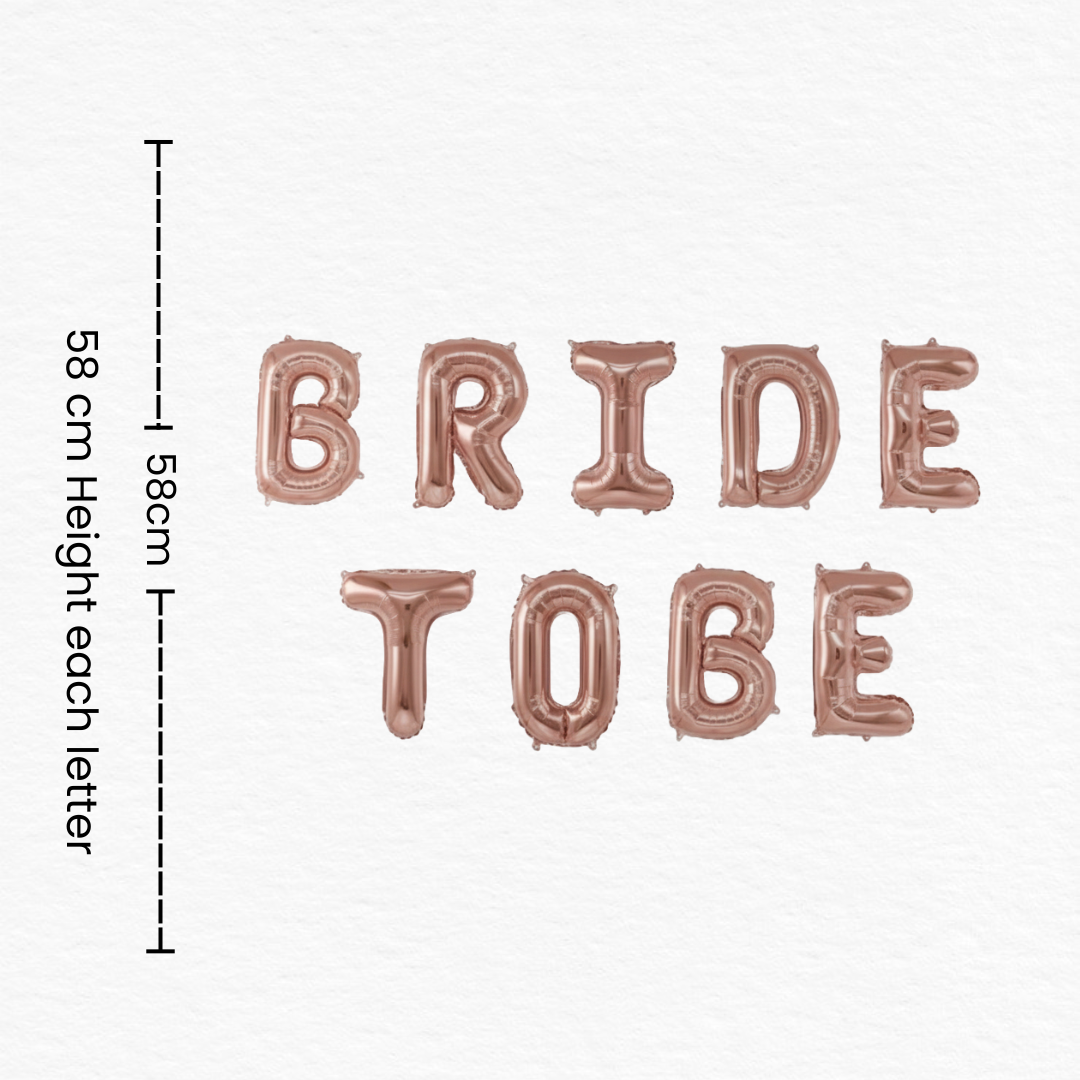 Bride To Be Rose Gold Foil Balloon
