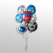 Galaxy space balloon kit for astronaut theme birthday decoration
