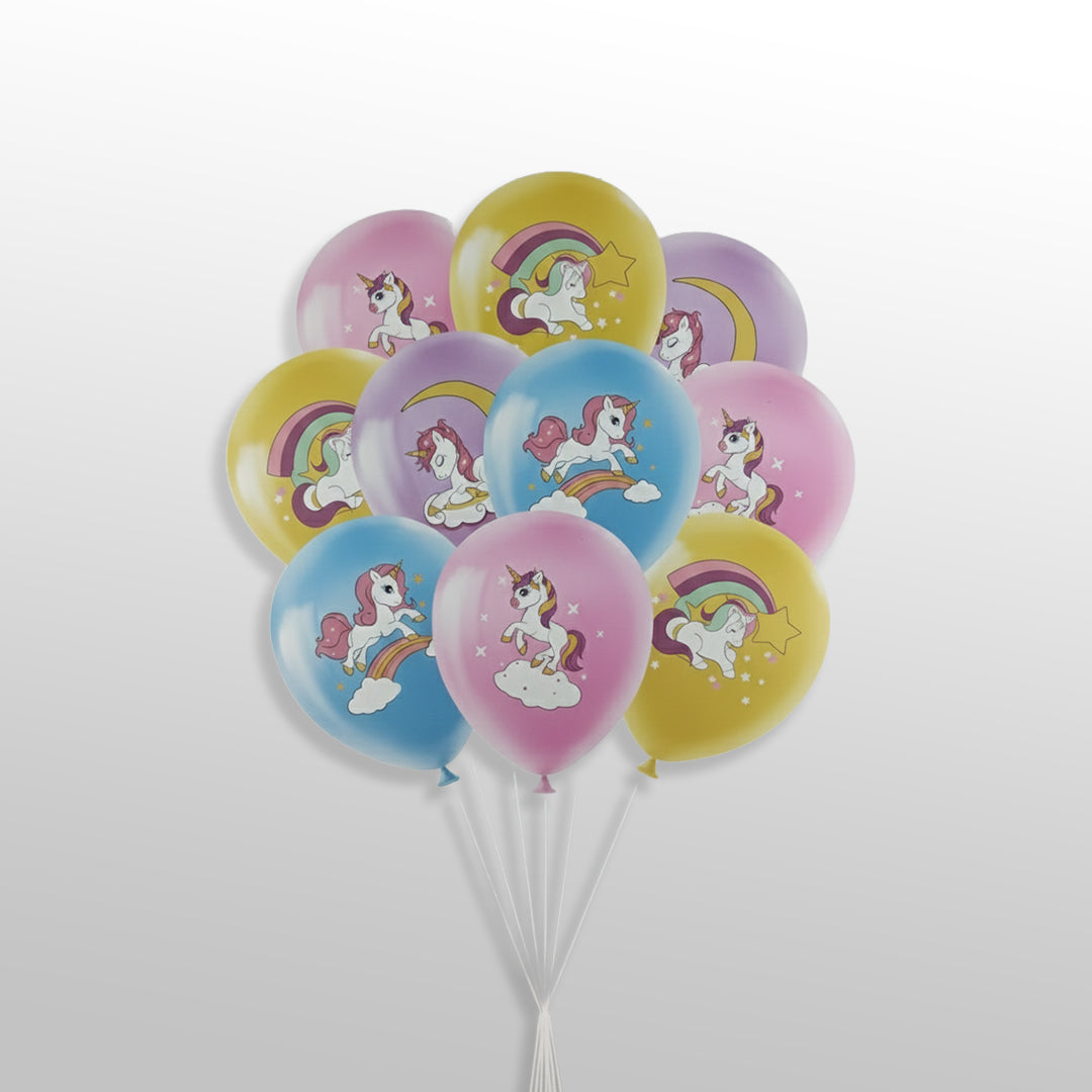 20 PCs Unicorn Printed Balloons party round balloons