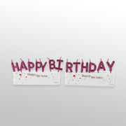 Pink Happy Birthday Cake Topper
