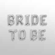 Bride To Be silver foil balloon decoration for bridal shower party