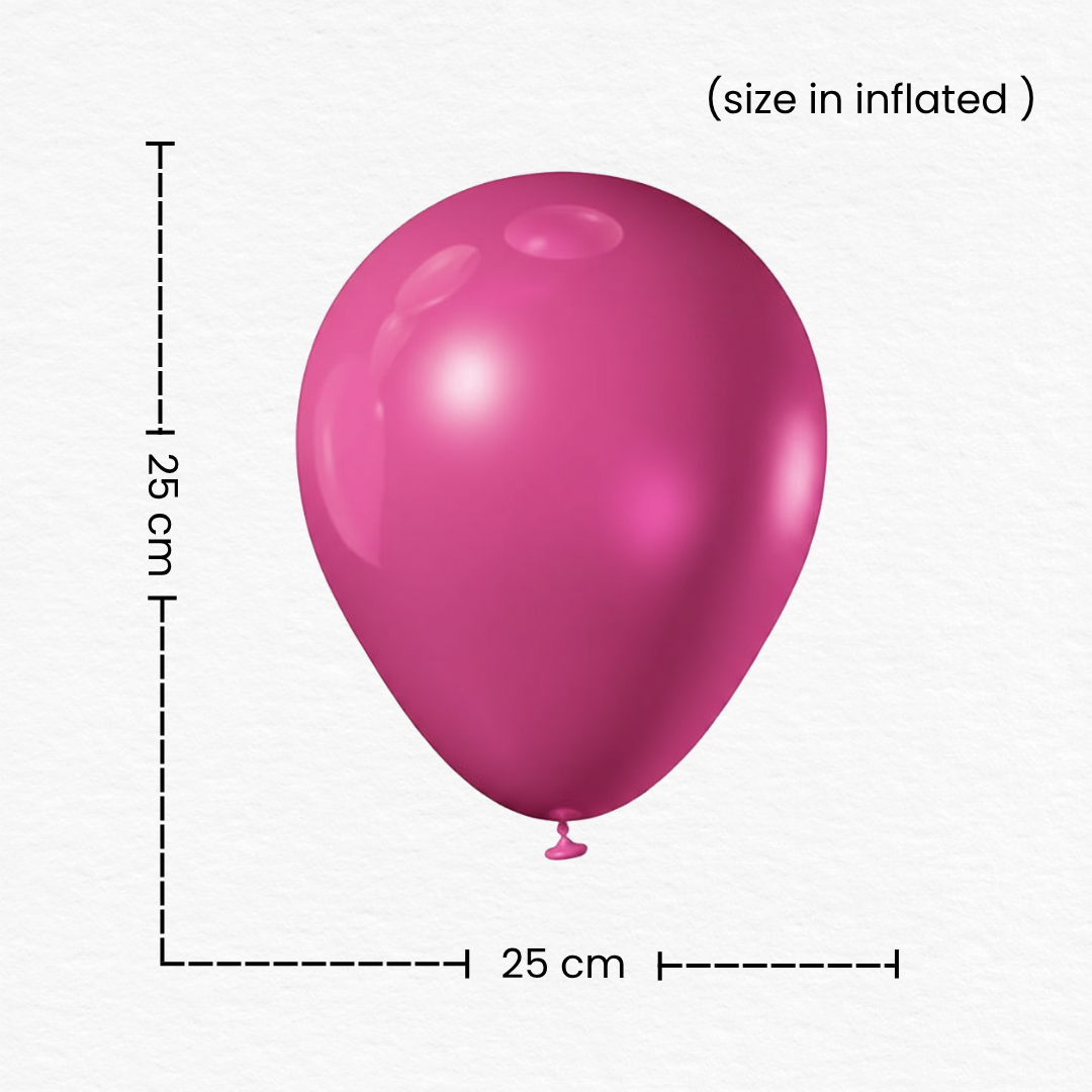 50 Pcs Premium Pink Latex Balloons/Lovely Decor Kit for Girls, Baby Shower & Birthday