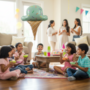 Ice Cream Themed Foil Balloon