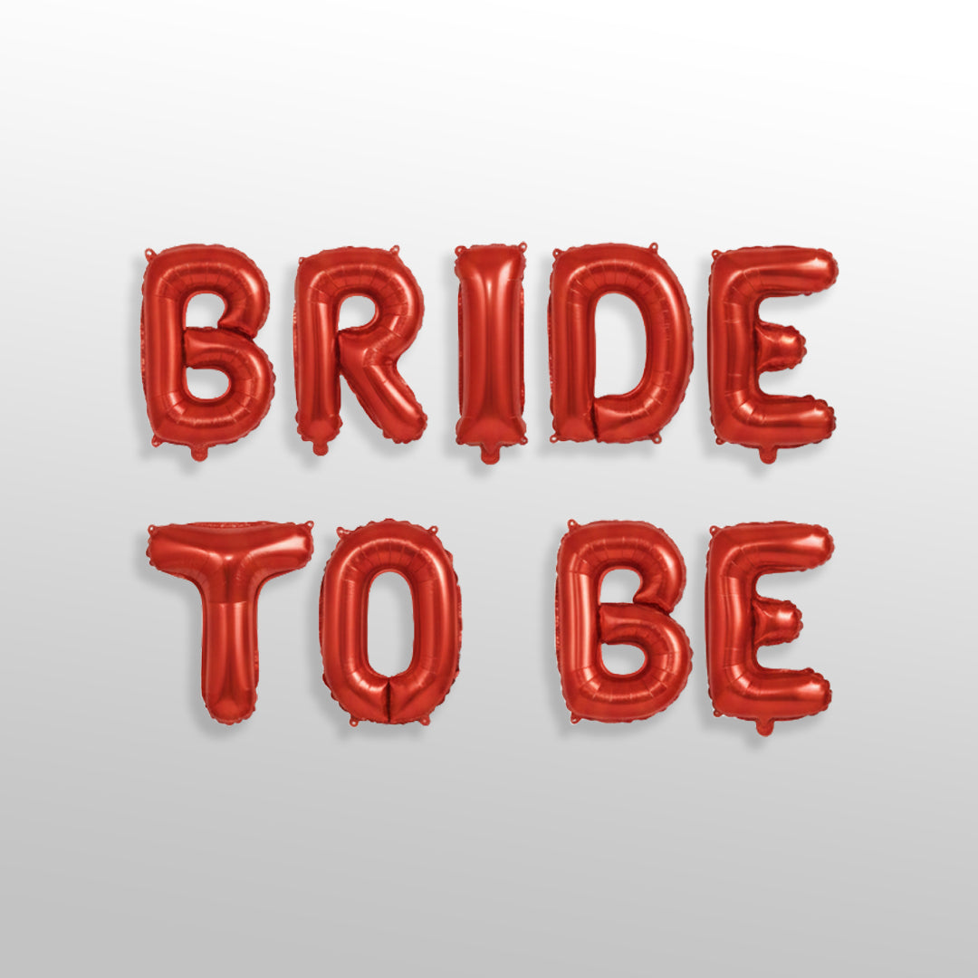 Bride To Be Red Foil Balloon