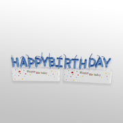 Blue Happy Birthday Cake Topper