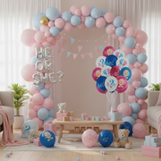 He Or She Baby Boy Baby Girl Baby Shower Foil Balloons