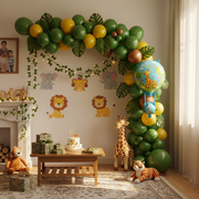 Cartoon Safari Printed Hot Air Foil Balloon