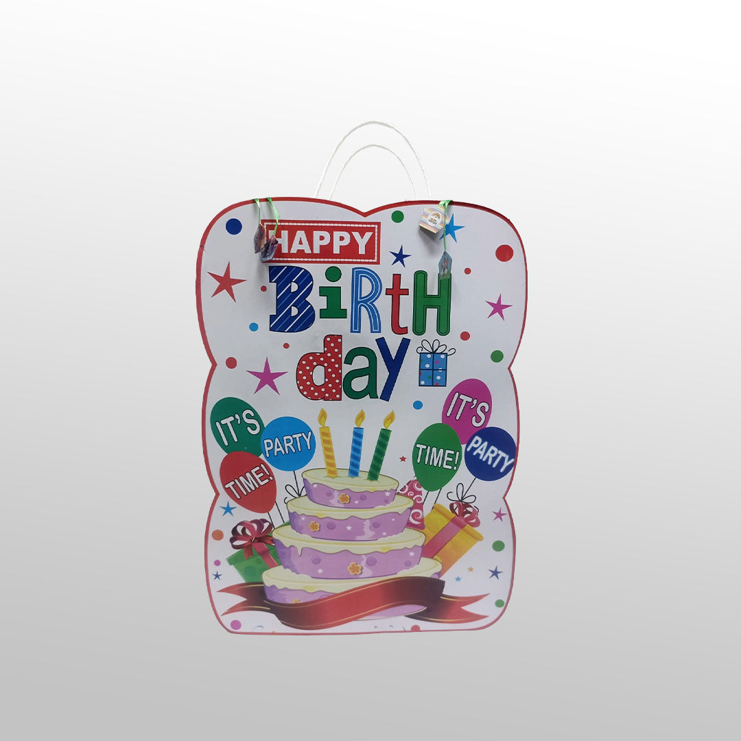 Kids Birthday Gift Packing Bag with Handle
Party Time Balloon Design Paper Bag
