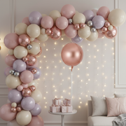 Rose Gold 3D & 4D Orbz Shaped Foil Balloon