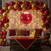 Red 3D & 4D Orbz Shaped Foil Balloon