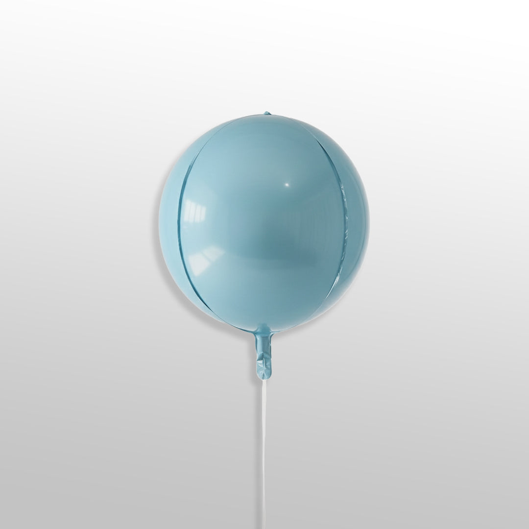 Blue Pastel 3D & 4D Orbz Shaped Foil Balloon