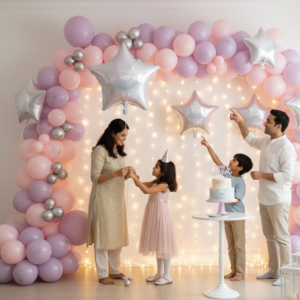 Pastel Pink Star Foil Balloon