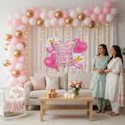 Welcome Baby Girl 5 Pc Foil Balloon Kit