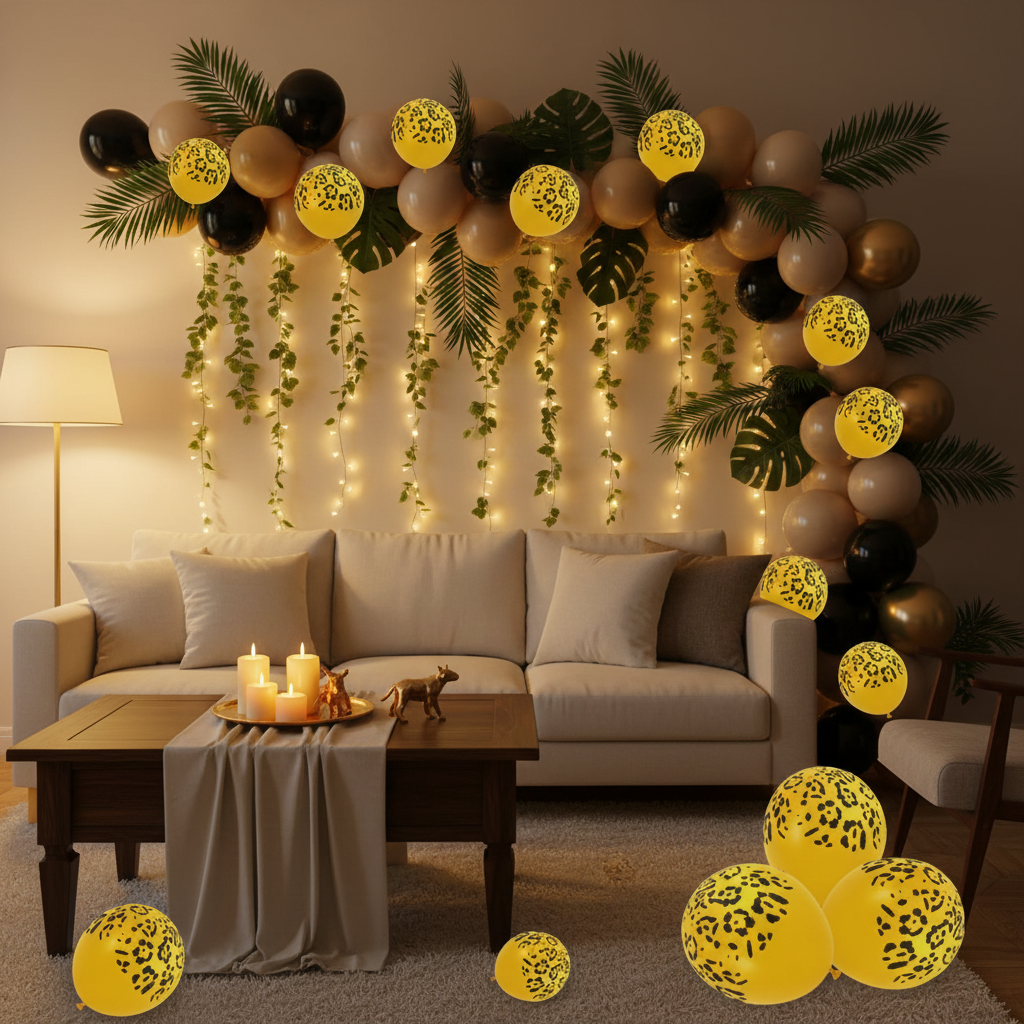 Leopard Print Round Balloons