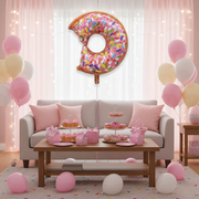Pink Color Donut Foil Balloon