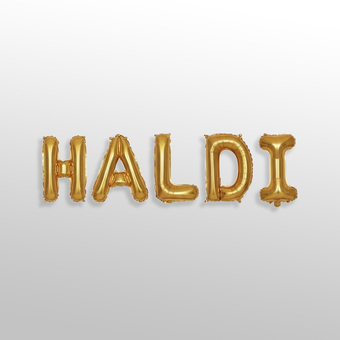 Haldi Golden Foil Balloon