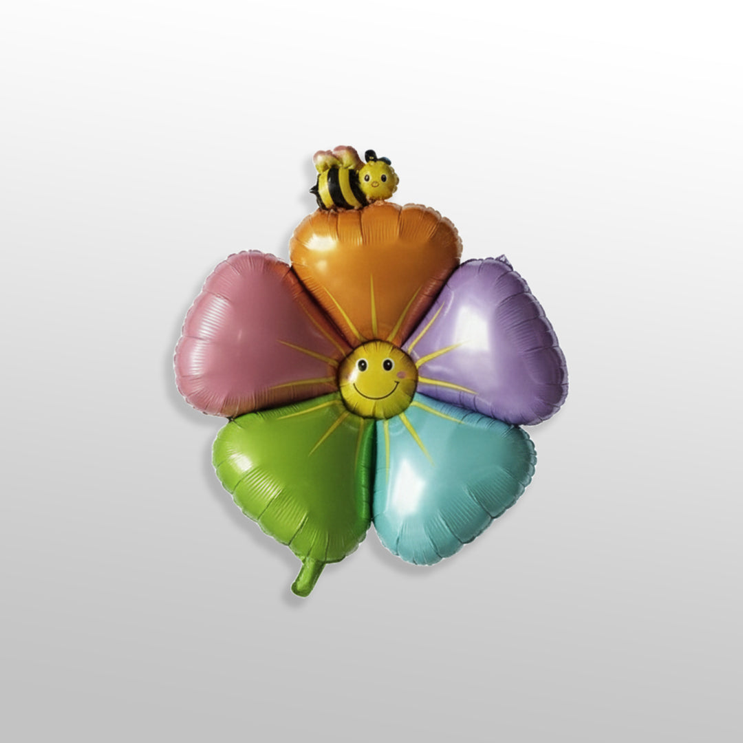 Colorful Five-Petal Daisy Foil Balloon