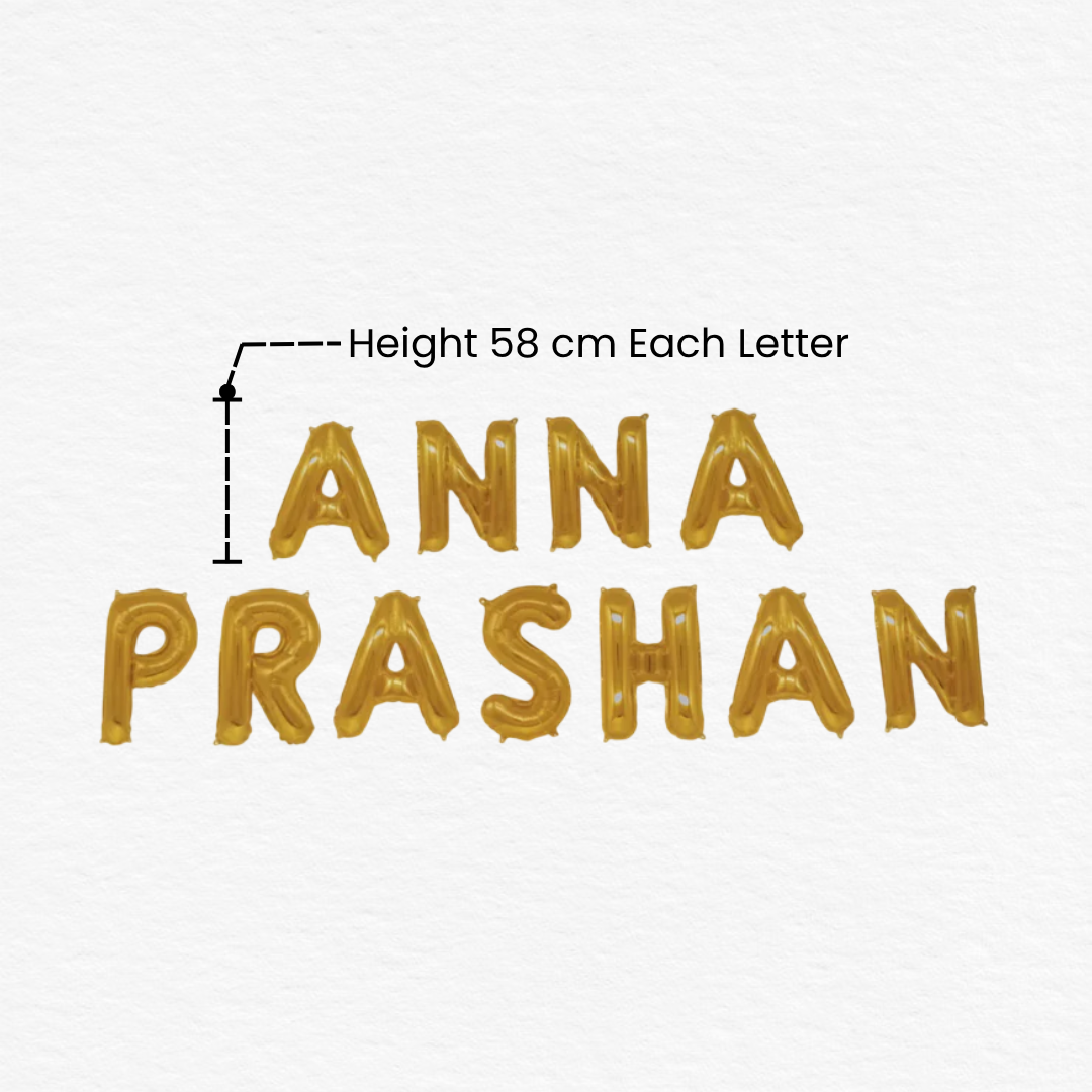 Anna Prashan Golden Foil Balloon