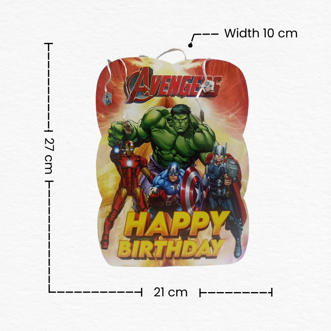 Avengers Theme Happy Birthday Gift Bag for Kids/Superhero Theme Party Decoration Accessory