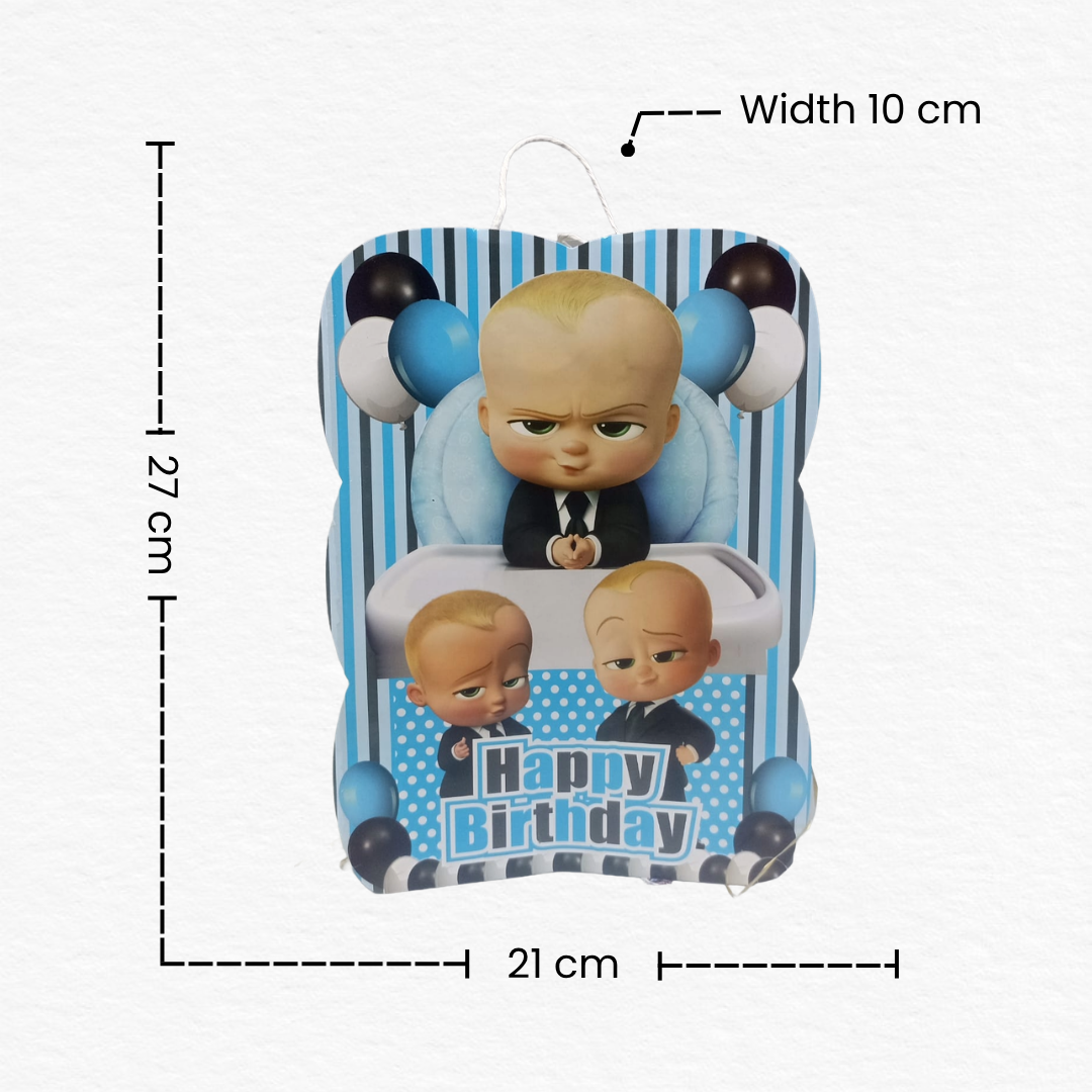 Boss Baby Theme Happy Birthday Gift Bag for Boys/Boss Baby Party Decoration Accessory/Birthday Gift Packing Bag