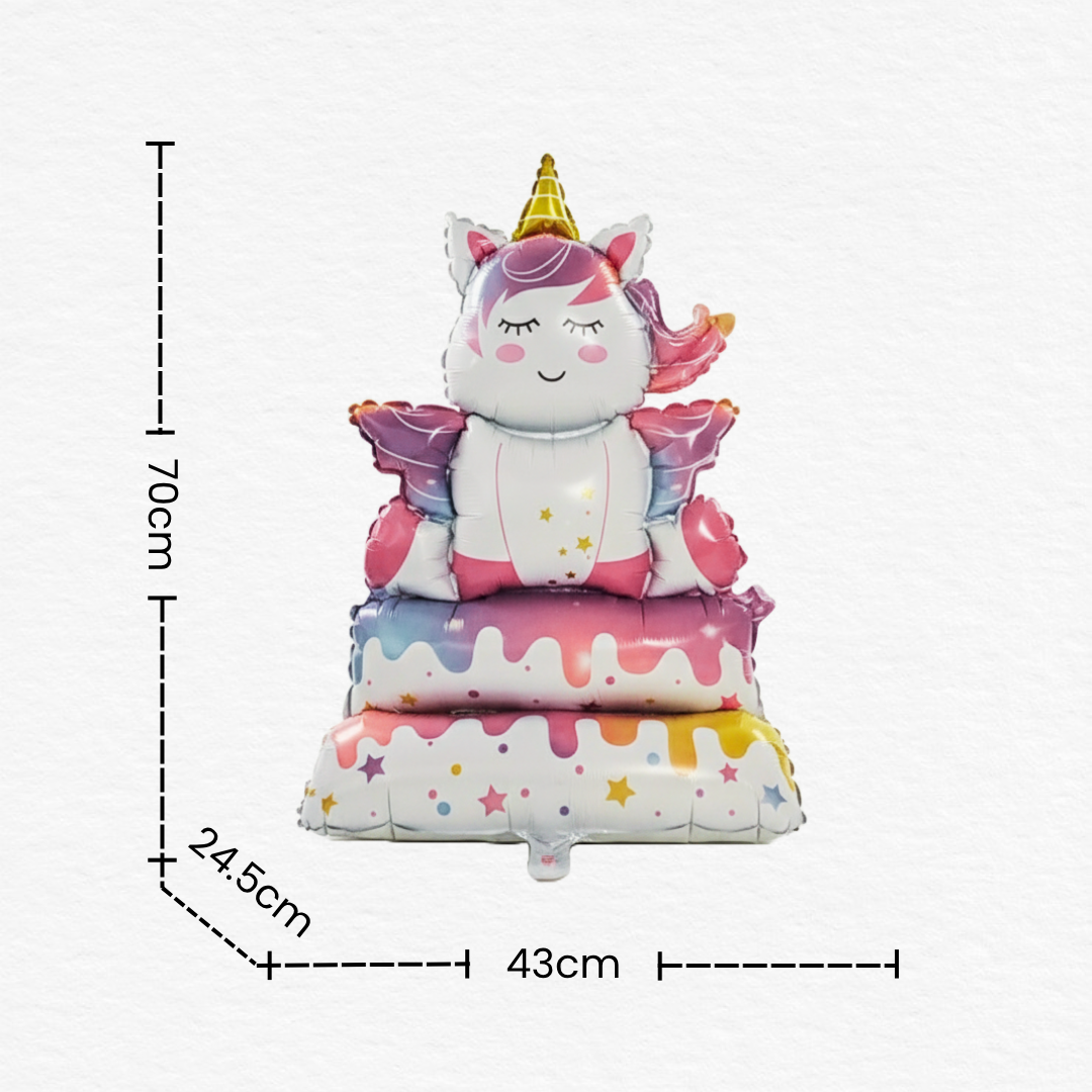 Cute Baby Cartoon Unicorn Foil Balloon/Unicorn Theme Character Balloon for 1st/5th/10th/12th Birthday