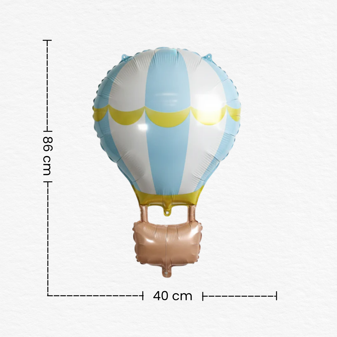 Foil Hot Air Balloon/Elegant Birthday Party Decorations for Kids & Adults/Hot Air Balloon Theme Celebration Balloon